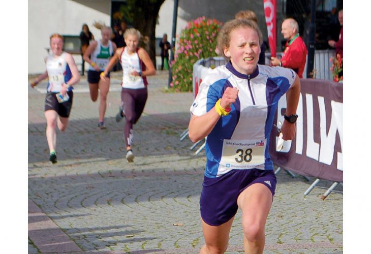 GULL OG BRONSE: Førsteårsjunior Ingeborg Rygg Eikeland bør være fornøyd med sprint-NM. FOTO: IVAR HAUGEN
